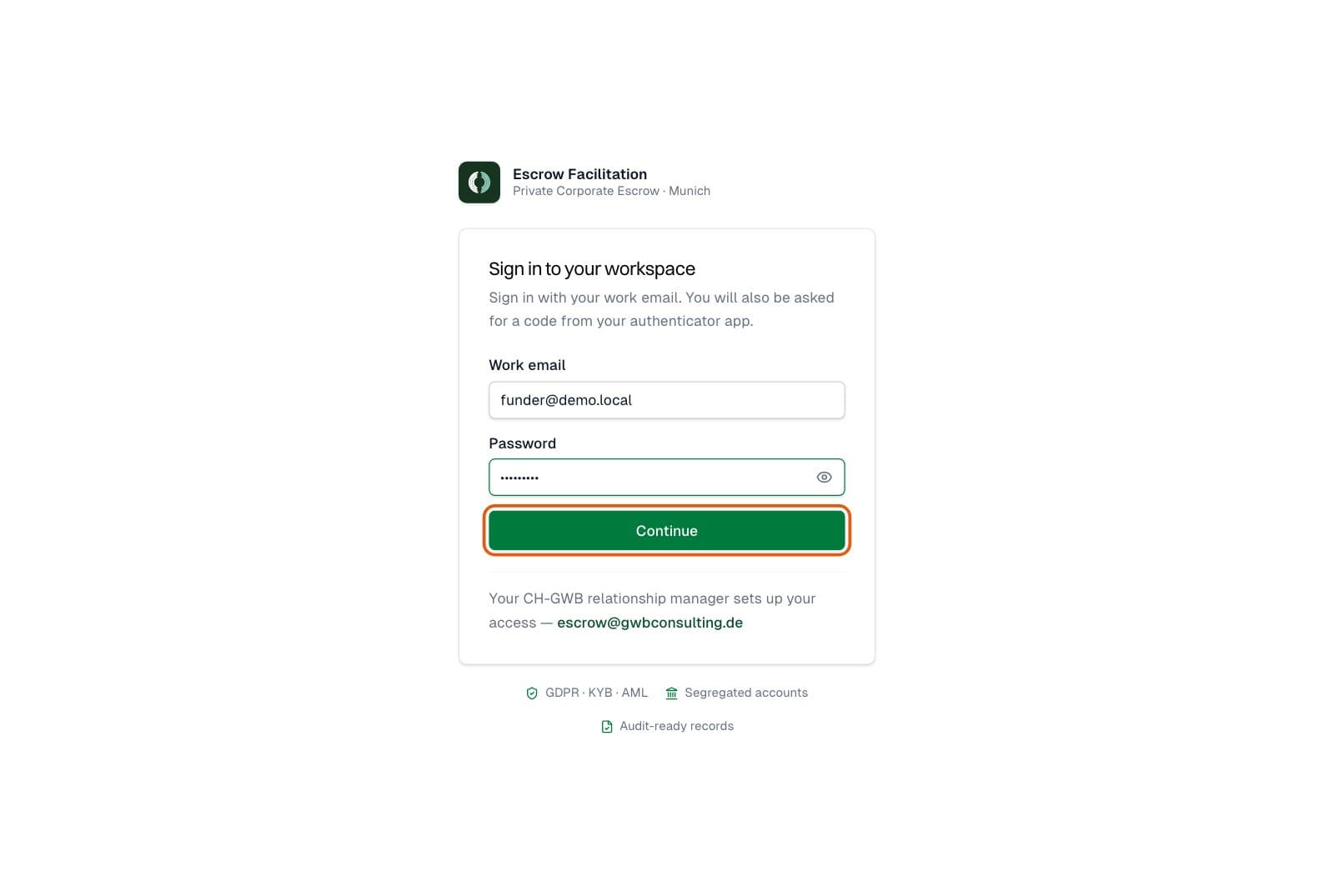 Funder: Sign in